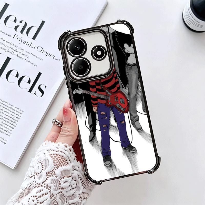 Retro Singer Kurt Cobain Soft Phone Case For Xiaomi Redmi Note 14 15 Pro Plus 13 12 11S 11T 5G 10 9S 9 Plating Anti-Fall Fundas