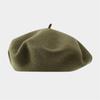 Solid Color Wool Beret Girls Winter Versatile Bud Hat Japanese Literary and Retro Painter Hat