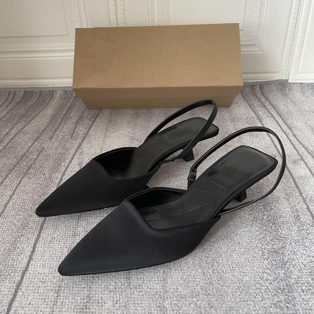 Fashion Summer Women Sandals Sexy High Heel Sandal Shoes Woman High Heels Pointed Tip Sandal Lady Banquet Pump Shoes Large Size 35~42