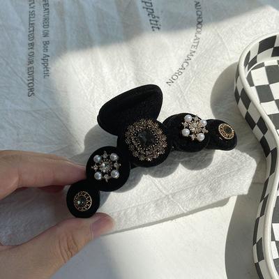 Barokní Křišťálové Sponky do Vlasů Šperky Pro Ženy Čínská Boutique Pokrývka Hlavy Luxusní Ručně Vyráběné Drahokamové Vlasové Doplňky Sponky