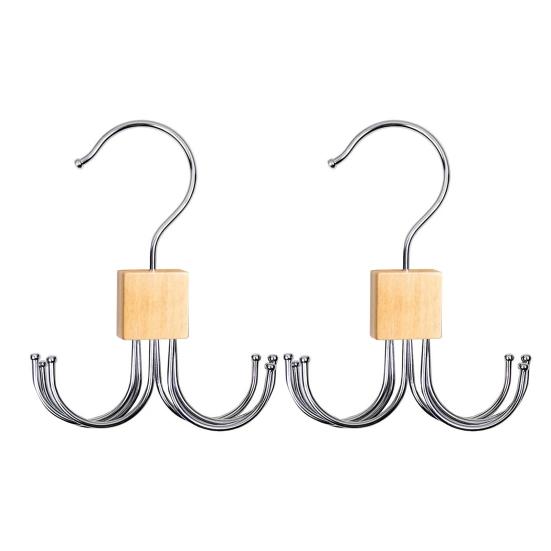 1/2Pcs Belt Hanger Closet Organizer 360-Degree Rotatable Strong Load-bearing Belt Display Rack Storage Holder
