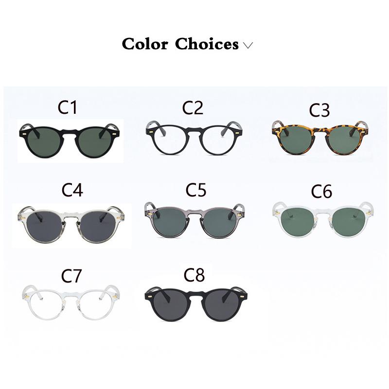 Round Cat Eye Sunglasses Men Brand Designer Vintage Driving Sun Glasses Fashion Retro Male Shades Women