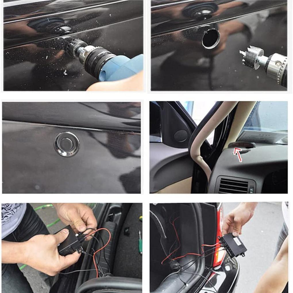 Car Reversing Backup Radar Front and Rear Sensor LCD Sound Warning Buzzer