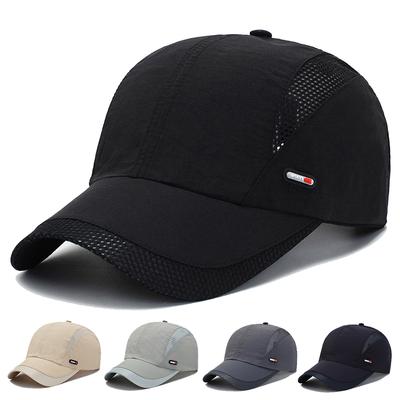 Unisex Side Sport Label Breathable Baseball Caps Spring And Summer Outdoor Adjustable Casual Hats Sunscreen Hat