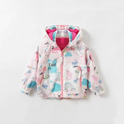 Malwee Girls' Hooded Windbreaker: New Autumn/Winter Jacket for Little Girls – Warm & Stylish