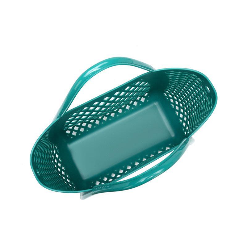 Bolsa de mão de gelatina de silicone: Cesta Versátil Vazada para Piqueniques, Compras, Praia e Banho