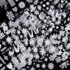 Nail Art Decorations Winter White New Year Design 5D Embossed Christmas Nail Sticker Snowflakes