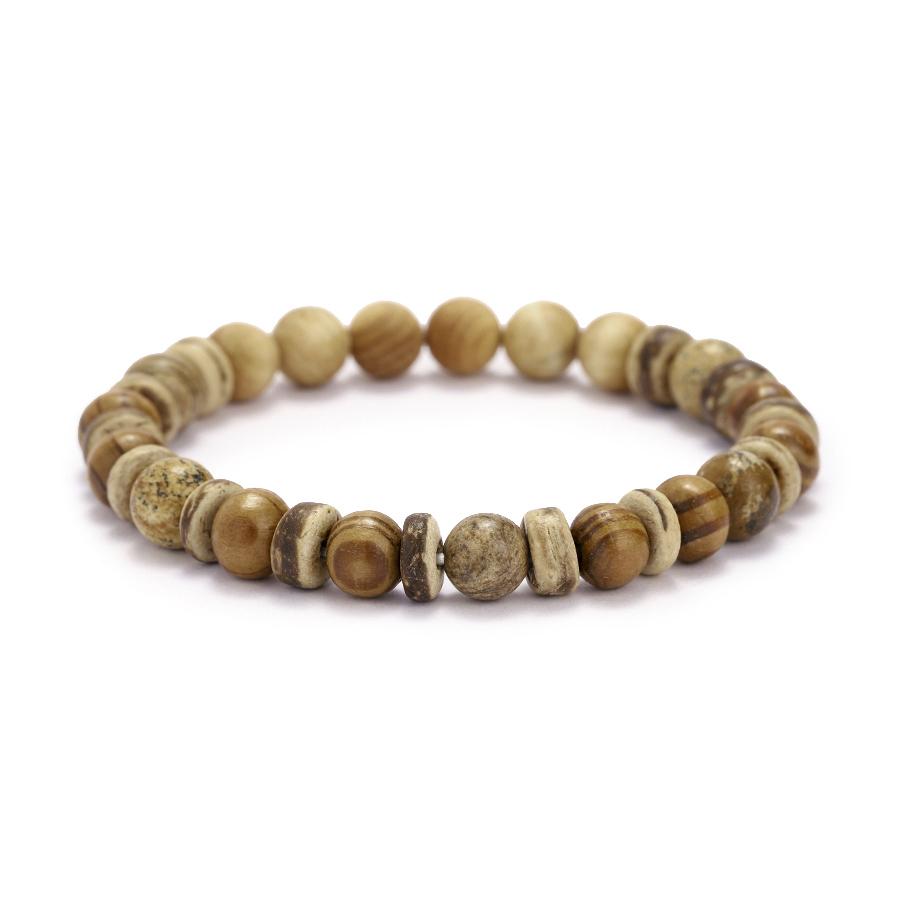 New Handmade Natural Wood Strand Bracelet For Men Positive Energy Yoga Meditation Healing Braslet Leisure Versatile Accessories