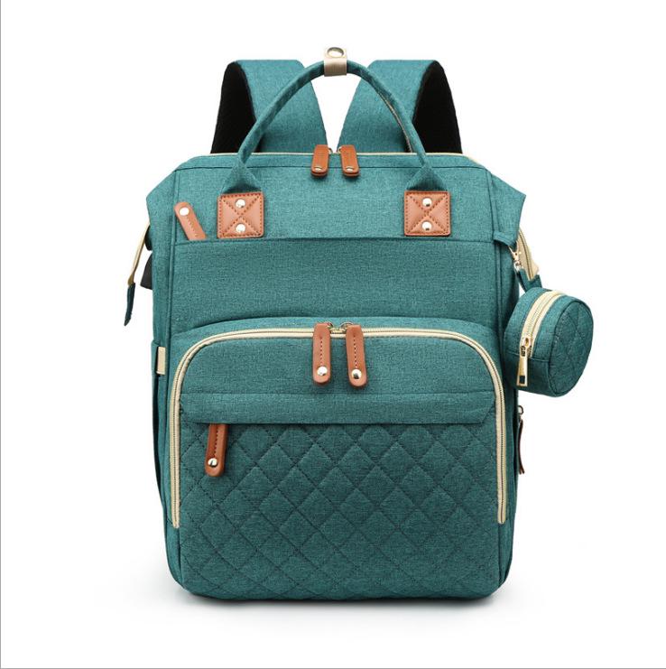 Mummy Backpack: Large Capacity, Lightweight Folding Bed & Diaper Bag