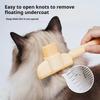 Dual-Purpose Comb for Cats Floating Teeth Hair Remover Brush with Needle Design for Pet Grooming Tool for Long/Short Fur