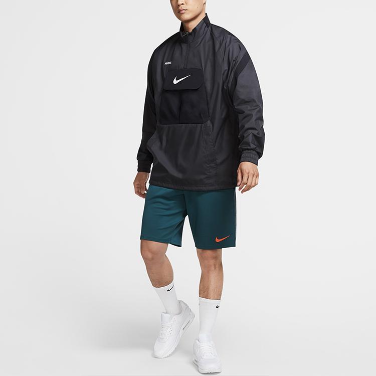 Nike Half-Zip Spliced Pullover Sports Jacket Men Jackets Black CK5589-010