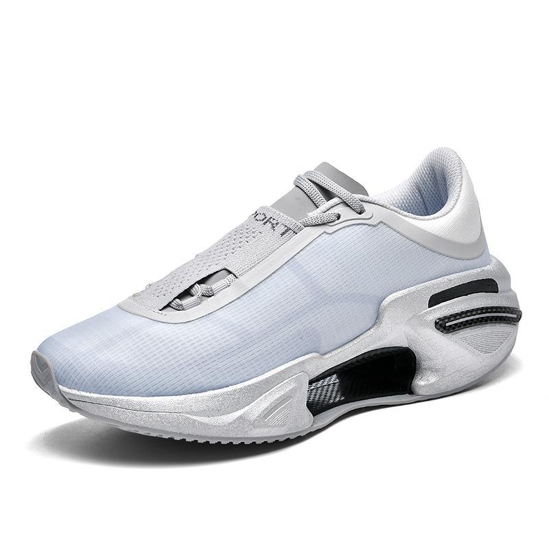 Middle school student dead shoes 2025 new shock absorption professional running shoes men's breathable shoes non-slip beige tea brown