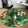 1pc Hummingbird Tropical Office Round Area Rug, Under Office Chairs Bedroom Living Room Home Decor, Room Deco, Available in Various Sizes