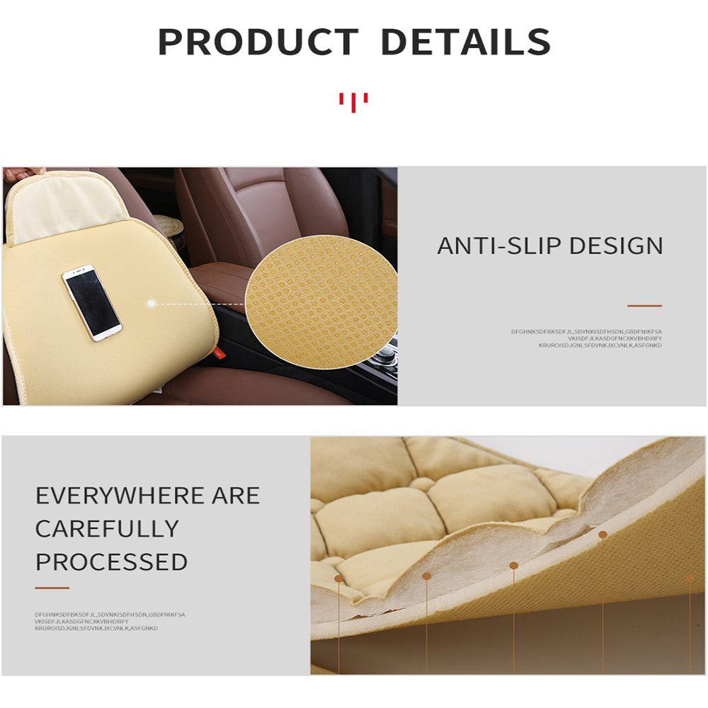 Cushion Winter Breathable Pad For Car Car Seat Cover Wool Plush Anti-slip Auto Protector Cushion