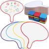 12 Pack Dry Erase Answer Paddles Colorful Handheld Double Sided Paddles