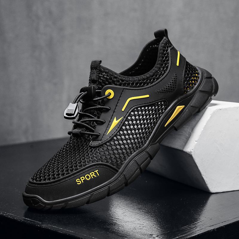 New Summer Sandals Men's Mesh Thin Breathable Casual Shoes Men's Outdoor Sports Shoes Travel Hiking Shoes