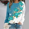2025  Autumn and Winter New Fashion Round Neck Long Sleeve Printed Elegant Casual Loose Hoodie
