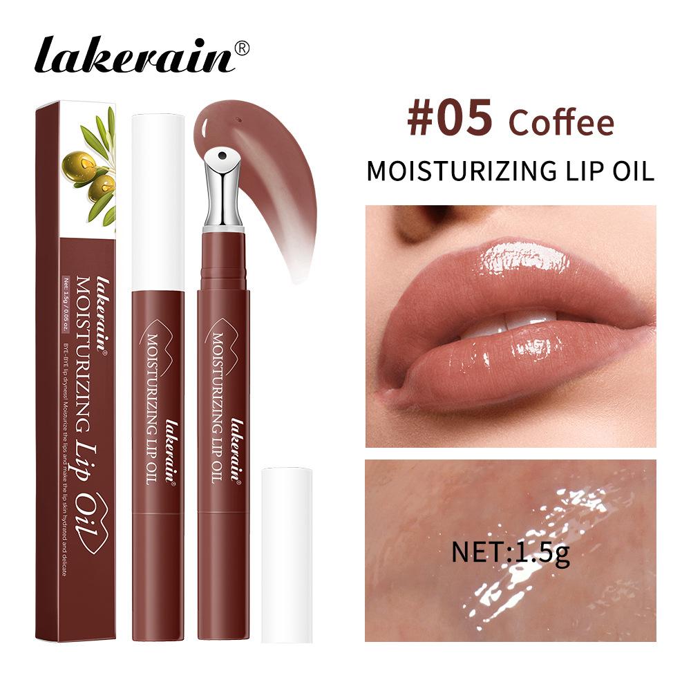 6 Farben Lipgloss Langhaltende Lippenstifte Make-up Transparenter Lipgloss Pflege der Lippen Kosmetik Tönung Öl Aufpolsternd Feuchtigkeitsspendend Oliven Honig Lippenstift