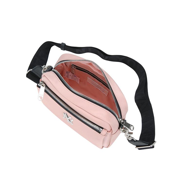 New MLB Nylon Fabric Camera Bag, Shoulder Bag, Crossbody Bag Regular Unisex Cherry Blossom Pink 32BGD1011-50P