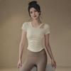 Women's Summer Yoga & Pilates Fitness T-Shirt - Slim Fit, Short-Sleeved, Professional Sportswear.