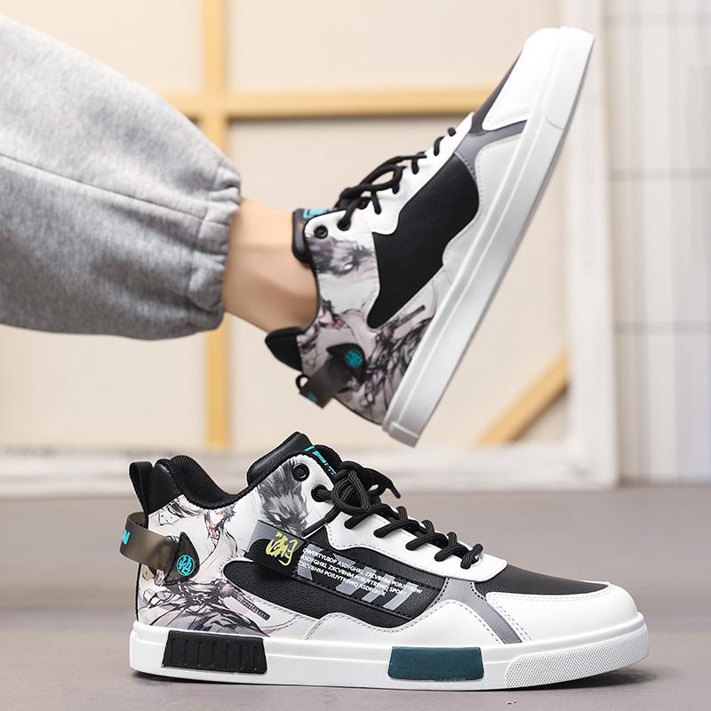 Herren Sportschuhe Lässige Skateboard Schuhe High Top Joggingschuhe Schuhe für Studenten Übergröße