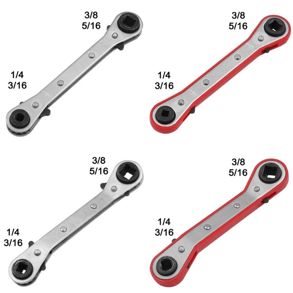 Ratchet Wrench 3/16\\\" 5/16\\\" Carbon Steel Double Headed Maintenance Wrench Ratchet Wrench Refrigeration Equipment New