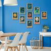 9pcs Retro Solar System Wall Art Nursery Space Pictures Retrospace Galaxy Wall Decor Outer Space Paintings Prints Sci-Fi Planet Posters for Boys
