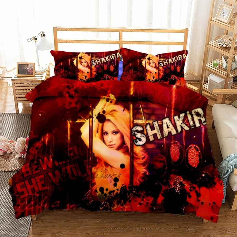 Singer Shakira Bedding Sets Exquisite Bed Supplies Set Duvet Cover Comforter Set Bedding Set Luxury Birthday Gift Home Textiles
