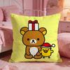RRirakkumas Cute Bear Cushion Cover Premium Comfort Reversible Pillow Cove Two In One Design For Any Room  Car Interior