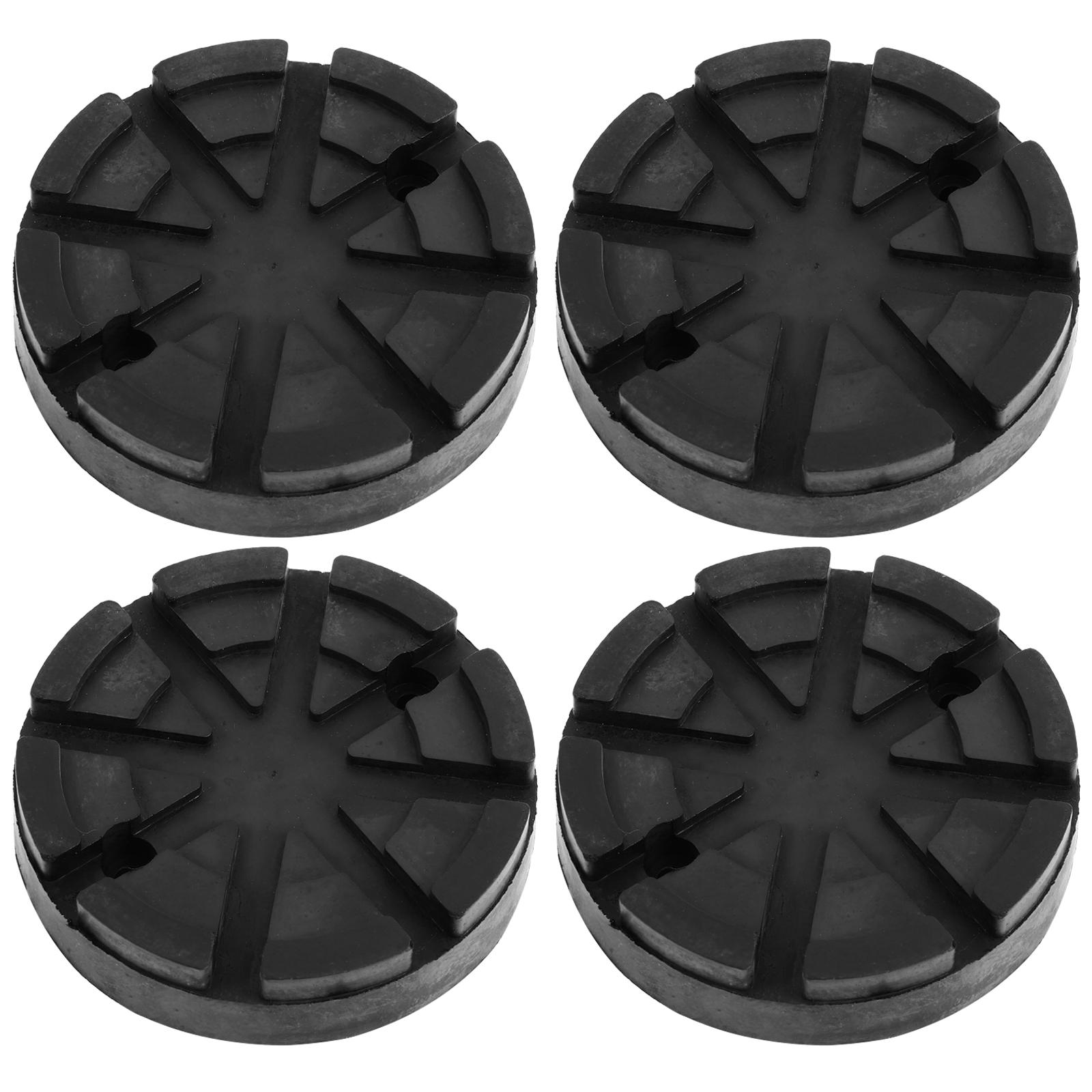 

4 шт. резиновые накладки на домкрат для автомобиля, диаметр 125 мм, резиновая накладка на раму, защитный адаптер, аксессуары для домкратного инструмента чёрный