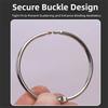 50/100Pcs O Ring Loose Leaf Ring Sturdy Book Binder Hoops Metal Binder Ring  Office Supplies