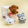Pet Dog Plush  Toys Clip Stuffed Doll Desktop Ornament Curtain Clip Kawaii Room Decor Toys Hobbies Collection Birthday Gifts