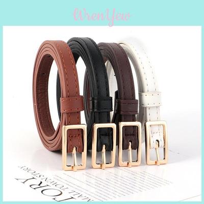 Minimalist Pu Leather Womens Thin Belt With Pin Buckle For Office And Casual Wear