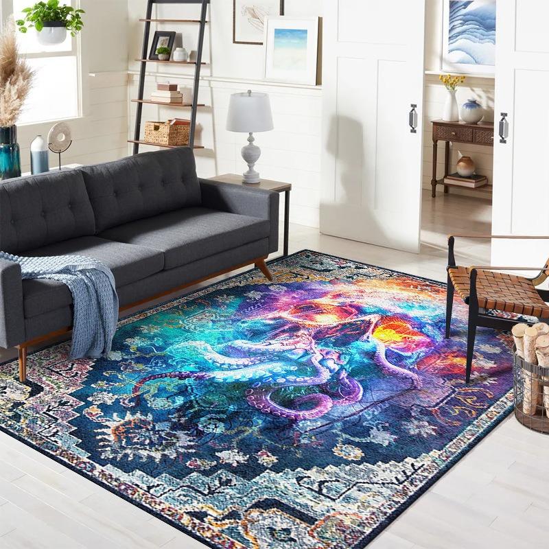 Creative Persian Skull Decoration Carpet Living Room Cartoon Anime Full Carpet Thickened and Stainproof Personality Fashionable