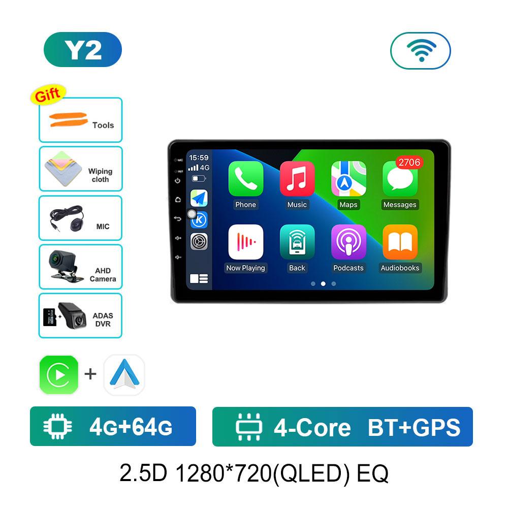 Car Radio Andoird 14 Intelligent System For Fiat Panda 169 2003 - 2012 Autoradio DVD 4G LTE 2 DIN Stereo BT Multimedia DSP