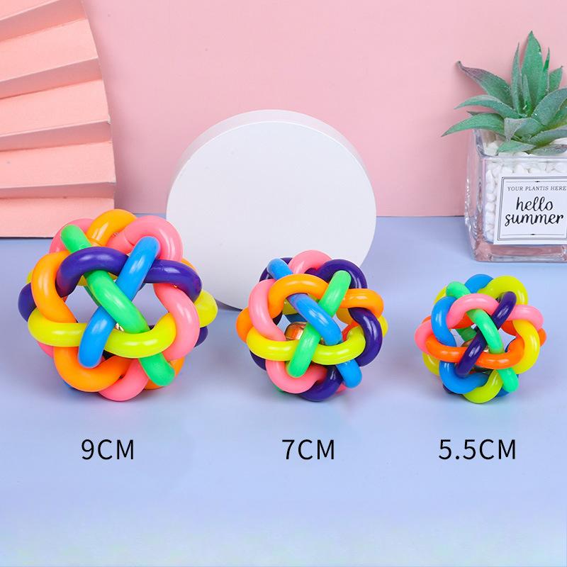 Dog Toys, Colorful Bells, Dog Interactive Play Balls, Pet Toy Supplies