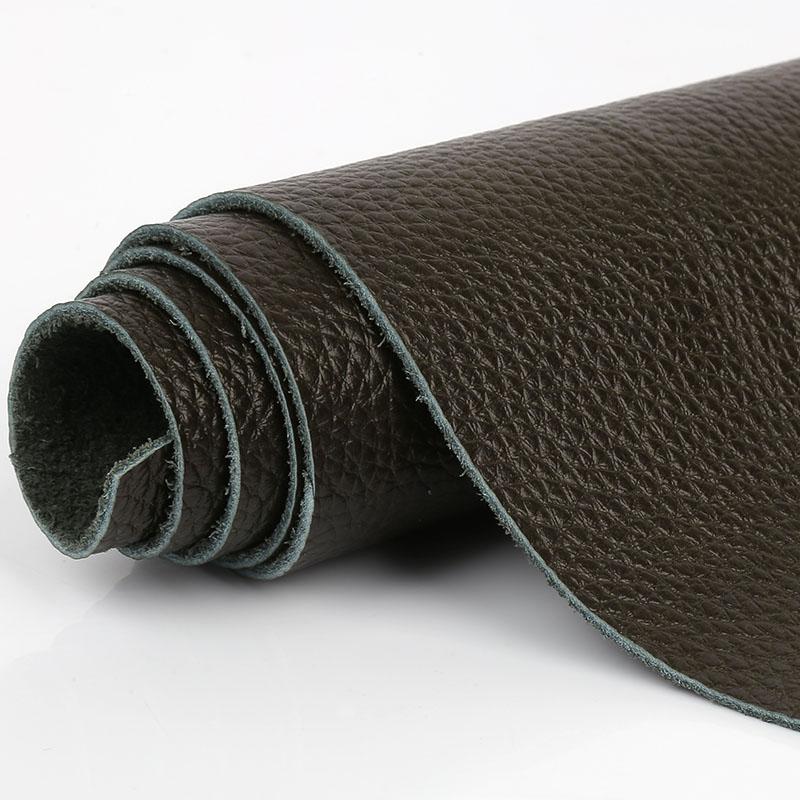 

First-layer cowhide material, old green litchi pattern genuine leather, handmade leather goods, soft cowhide sofa furniture leat 20x30cm армия зеленый