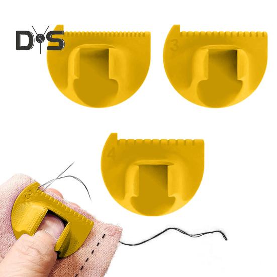 3 szt. Antypoślizgowy szablon do szycia DIY Narzędzia do prowadzenia ściegów Wielofunkcyjny kompaktowy design Przenośny zestaw szablonów do szycia