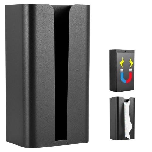 

Магнитный держатель для салфеток Wowfill, Прямоугольный, Отрыв одной рукой, для кухни, ванной комнаты и раковины (черный)