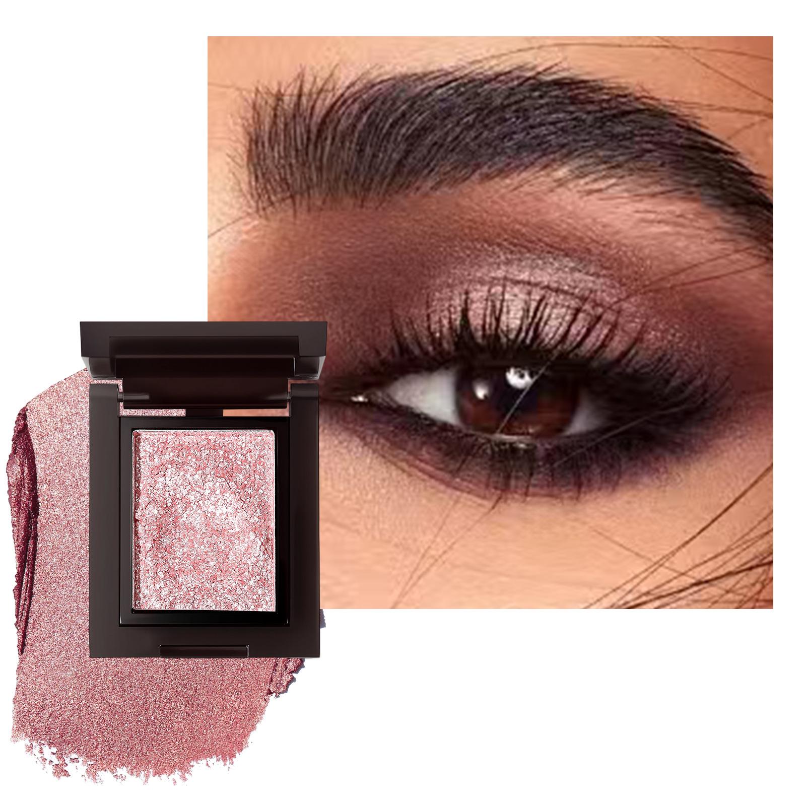 Хайлайтер Тени для век Монохромная палетка теней для век Высокопигментированная палетка макияжа глаз Многоцелевая палетка теней для век Тени для век с текстурой картофельного пюре 01