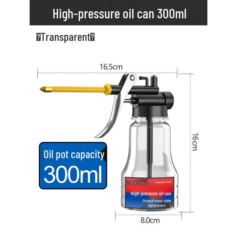 Hochdruck-Ölsprühdose mit langer Düse - Manuelle Getriebeschmierung für den Hausgebrauch & Industriellen Einsatz