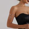 Silver Body Chain Zinc Zinc Alloy Armlet Adjustable Armband Vintage Upper Arm Bracelet  Summer