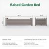 Elevated Raised Garden Bed Outdoor Large Resin Patio Planter Box Stand Divisible with Drain Plug Water Monitor for Plants Veget