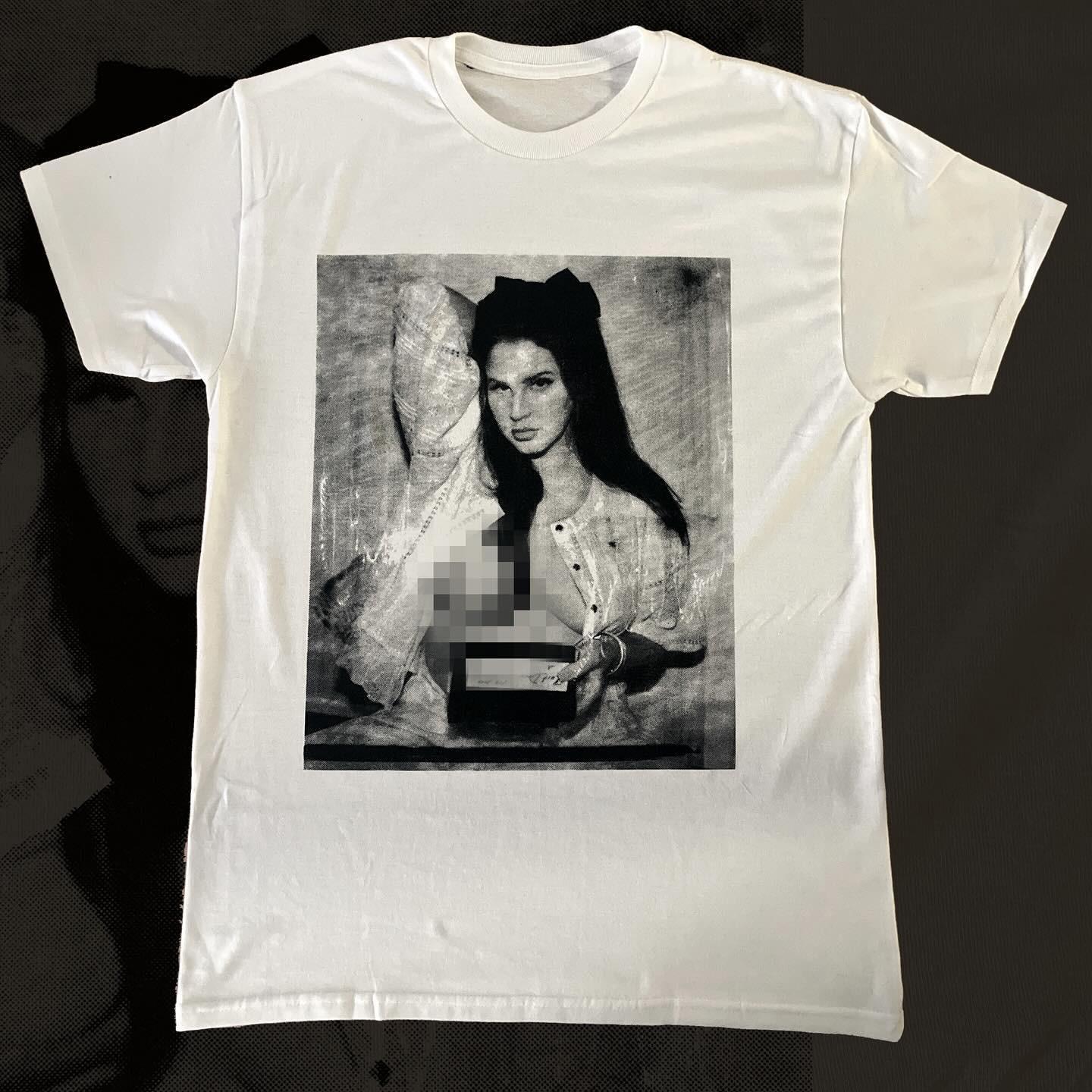 Rare Lana Del Rey design white tee Reprint T shirt 90s classic style Tee Unisex T-Shirt XXL