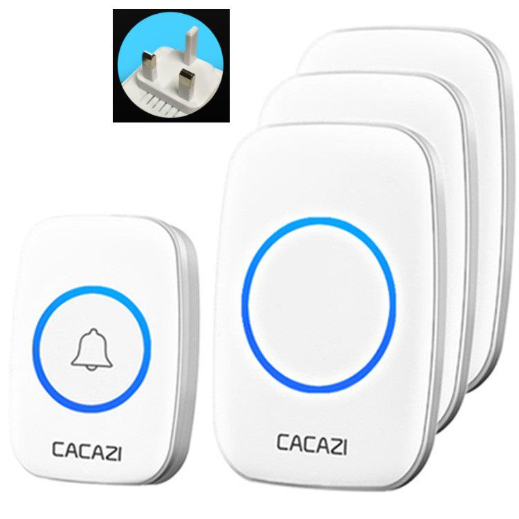 A10 Wireless Long-Range Home Doorbell with Multiple Call Bells and Elderly Pager, Compatible with EU, US, and UK Standards.