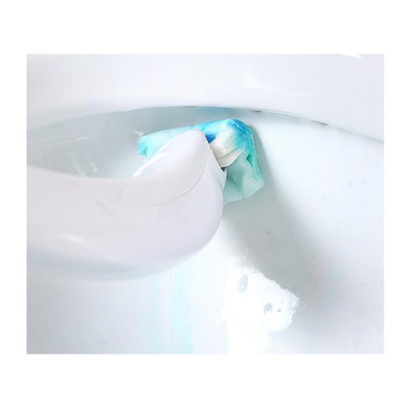 Disposable Toilet Brush Long Handle Toilet Bowl Brush without Dead Angle Cleaning Set Home Bathroom
