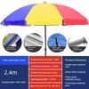 Outdoor Beach Parasol, Sun Umbrella, Large Commercial Umbrella for Shop Stalls, Waterproof and Sun-Protective Umbrella, Patio Umbrella, Canopy