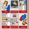 Brass Angle Valves 1/2 Inch High Flows Corrosion Resistant Water Control Valves For Bathroom Kitchen Plumbing Fixtures