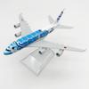 A380 Metal Aircraft 16cm Japan ANA Series 1:400 Green/Blue/Orange Sea Turtle Airplane Alloy Model for Aviation With Base Gifts