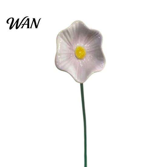 Insect Watering Station Handmade Ceramic Pollinator Station, Colorful Flower Bee Water Feeder & Butterfly Bird Bed Post Decoration Bath, Small Outdoor
